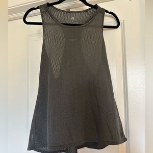 Adidas Women's Charcoal Mesh Tank Top